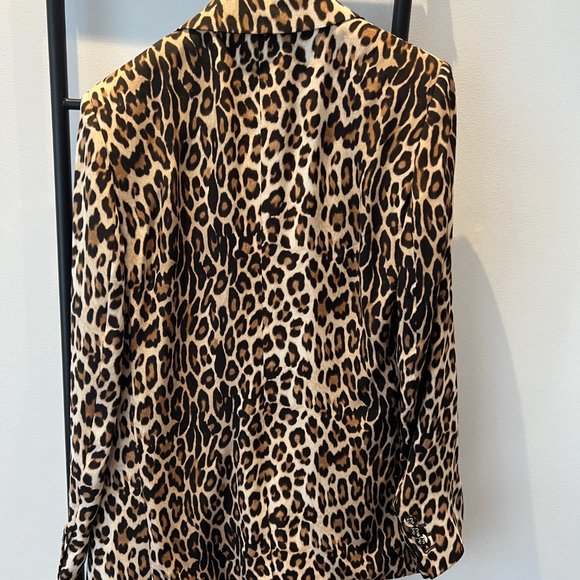 NWT - The Kooples Leopard Print Suit Jacket Blazer - Picture 4 of 6